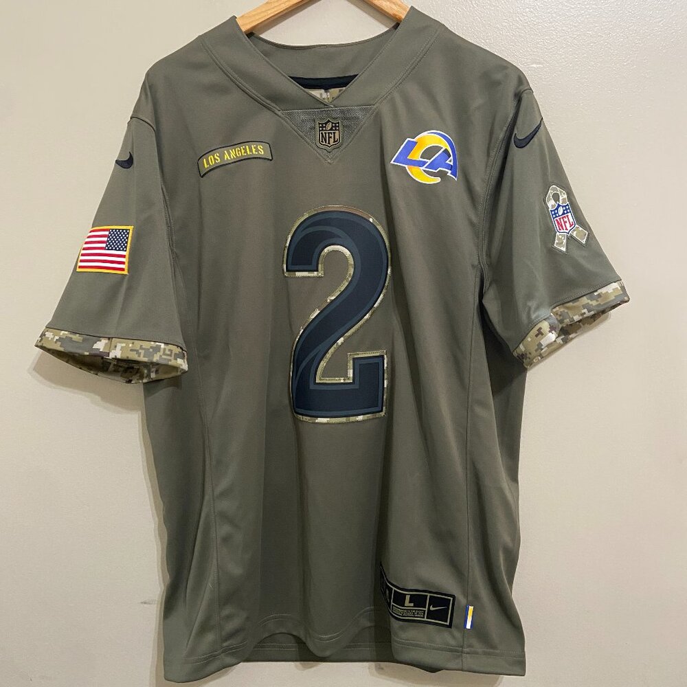 Nike NFL Los Angeles Rams Salute To Service Robert Woods Jersey Men’s L $180 NEW
